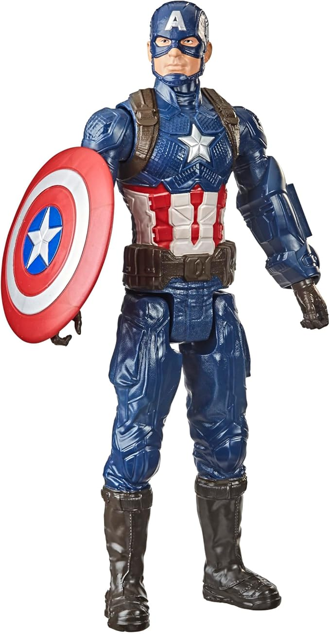 Marvel Hasbro F1342 Titan Hero Series, Multicolore, Figurine à Collectionner Captain America de 30 cm, Jouet pour Enfants à partir